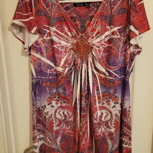 Colorful Paisley Top